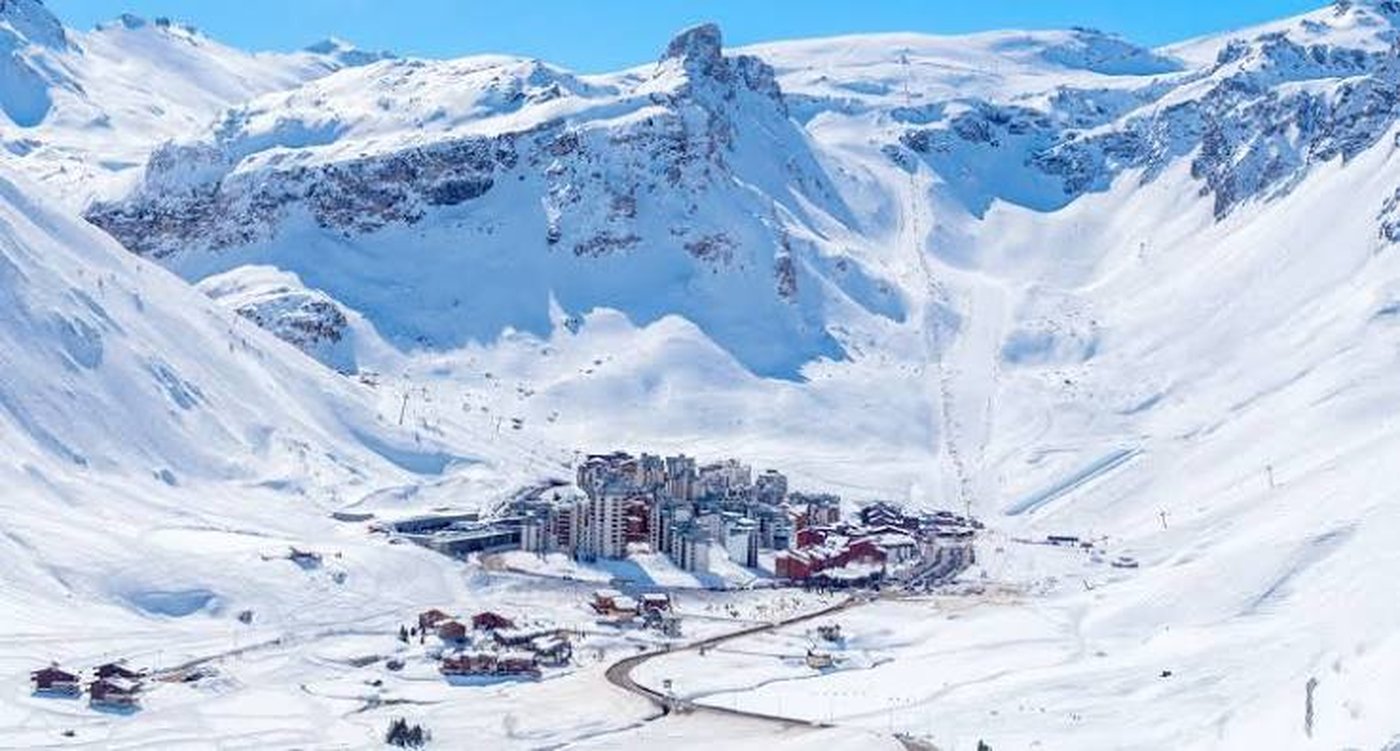 Tignes: vista da estação